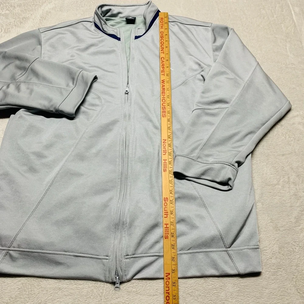 Vintage Air Jordan Jacket Mens L Full Zip Gray Y2K‎ Track Jacket Pockets Mesh